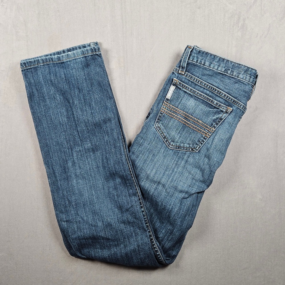 Cinch Jeans Mens 30x34 Silver Label Slim Fit Blue Medium Wash Denim Western